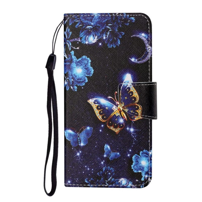 Kotelot Samsung Galaxy S22 Plus 5G Suojaketju Kuori Precious Thong Butterflies