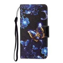 Kotelot Samsung Galaxy S22 Plus 5G Suojaketju Kuori Precious Thong Butterflies