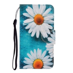 Kotelot Samsung Galaxy S22 Plus 5G Suojaketju Kuori Thong Daisies