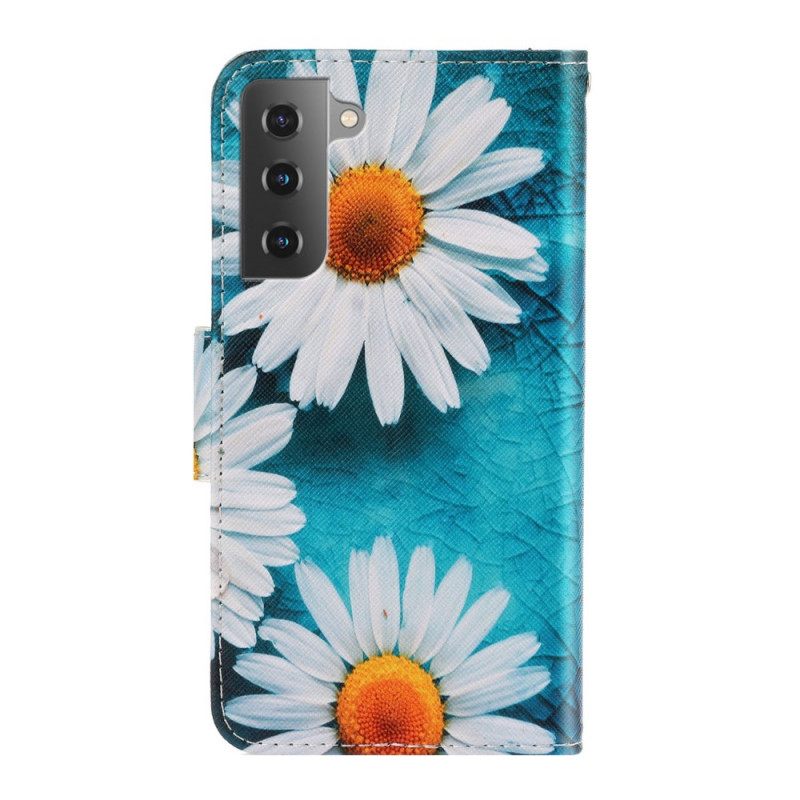 Kotelot Samsung Galaxy S22 Plus 5G Suojaketju Kuori Thong Daisies