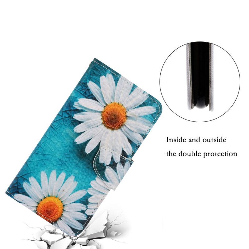 Kotelot Samsung Galaxy S22 Plus 5G Suojaketju Kuori Thong Daisies