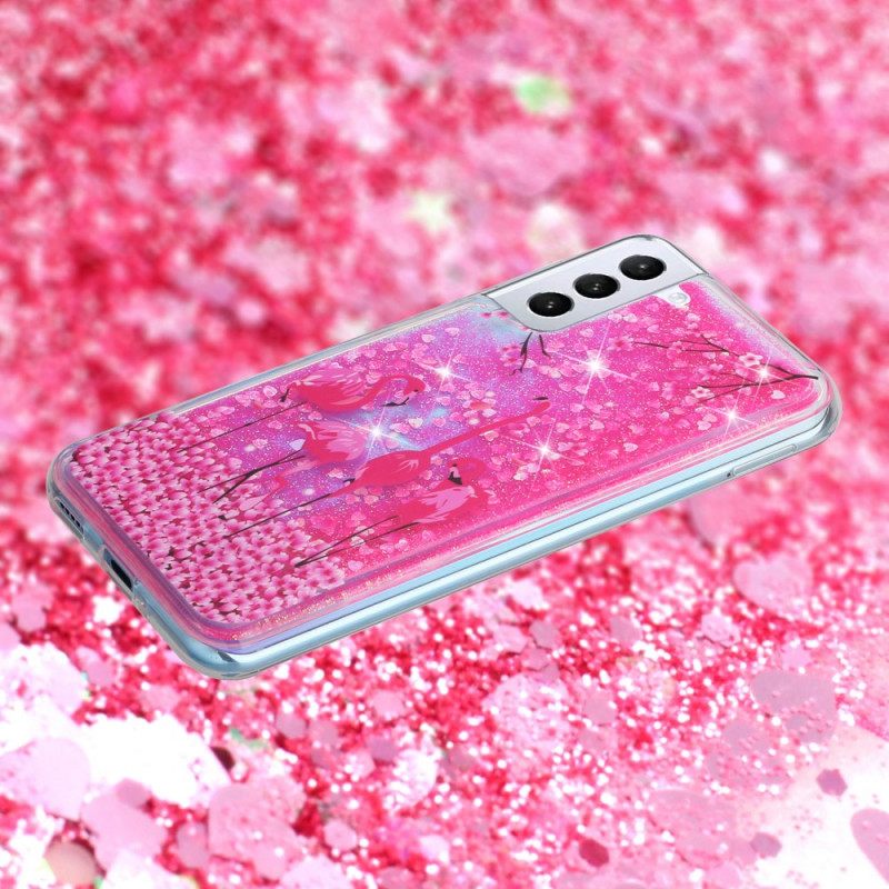 Kuori Samsung Galaxy S22 Plus 5G Flamingo Sequins