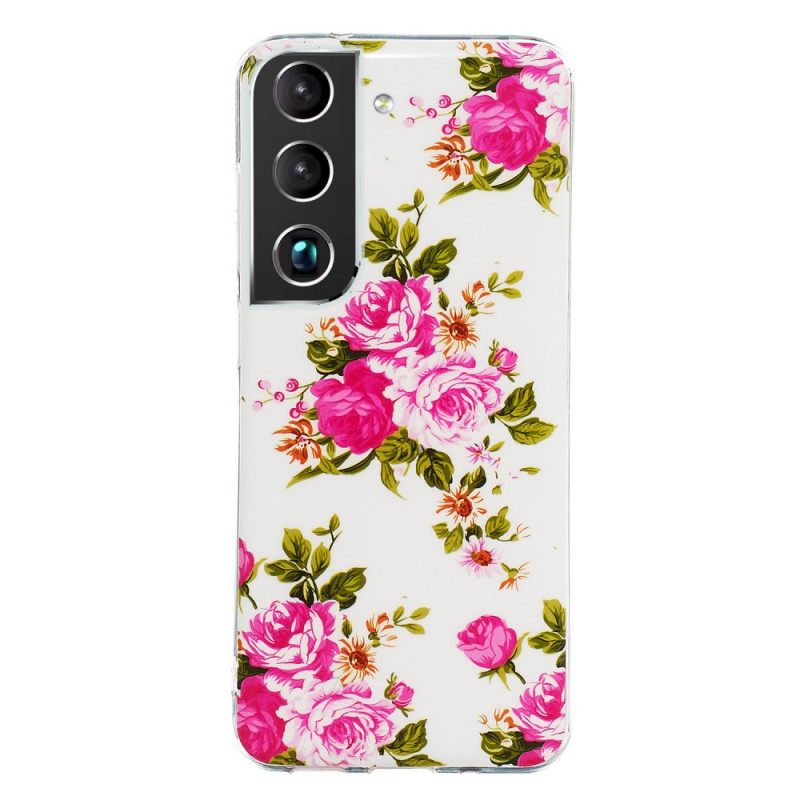 Kuori Samsung Galaxy S22 Plus 5G Fluorescent Liberty Flowers