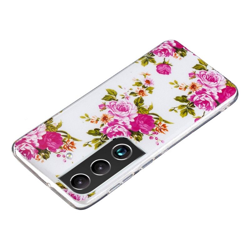 Kuori Samsung Galaxy S22 Plus 5G Fluorescent Liberty Flowers