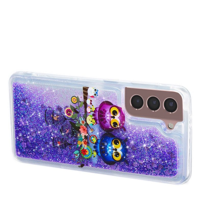 Kuori Samsung Galaxy S22 Plus 5G Glitter Pöllöt