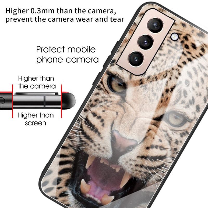 Kuori Samsung Galaxy S22 Plus 5G Leopard Tempered Glass