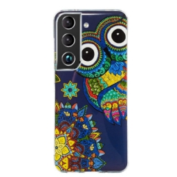 Kuori Samsung Galaxy S22 Plus 5G Owl Fluoresoiva Mandala