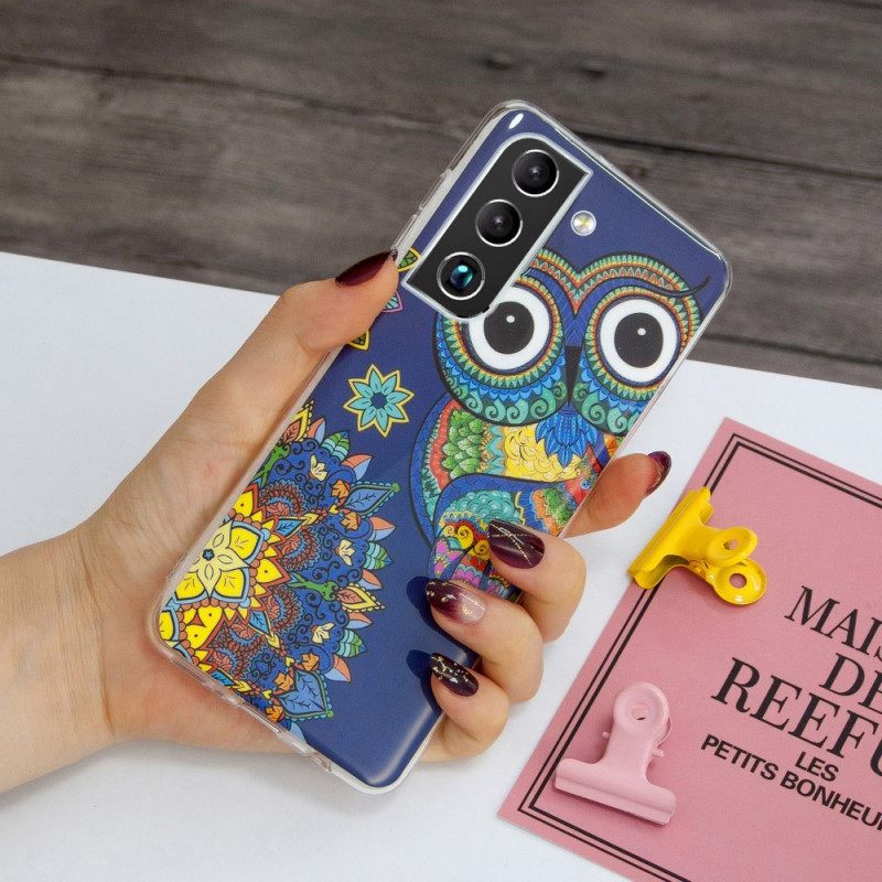 Kuori Samsung Galaxy S22 Plus 5G Owl Fluoresoiva Mandala