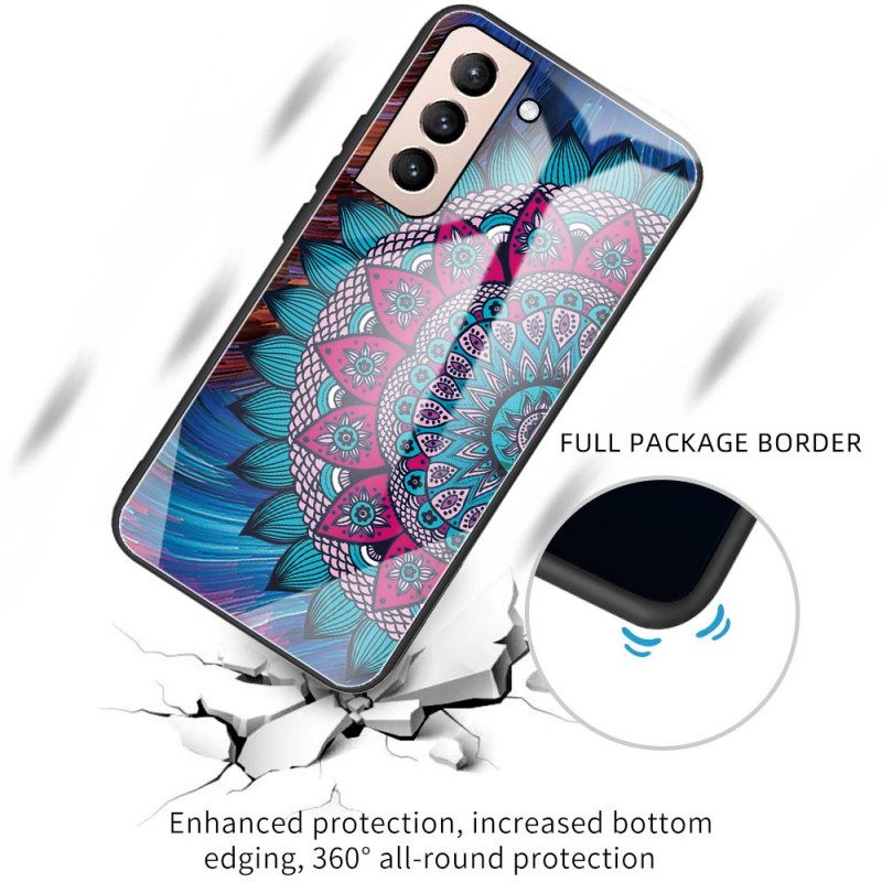 Kuori Samsung Galaxy S22 Plus 5G Tempered Glass Mandala