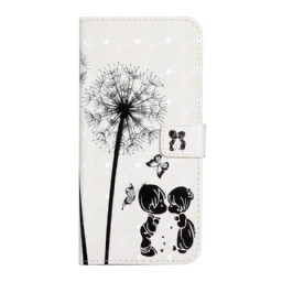 Nahkakotelo Samsung Galaxy S22 Plus 5G Baby Love Dandelion