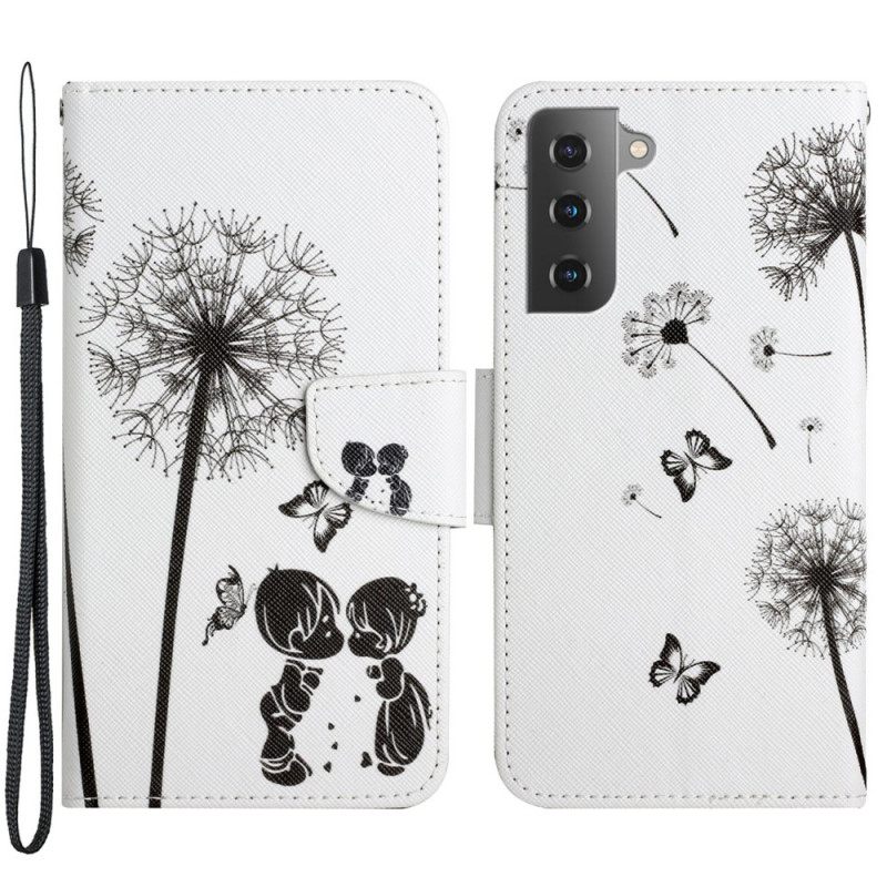 Nahkakotelo Samsung Galaxy S22 Plus 5G Baby Love Dandelion