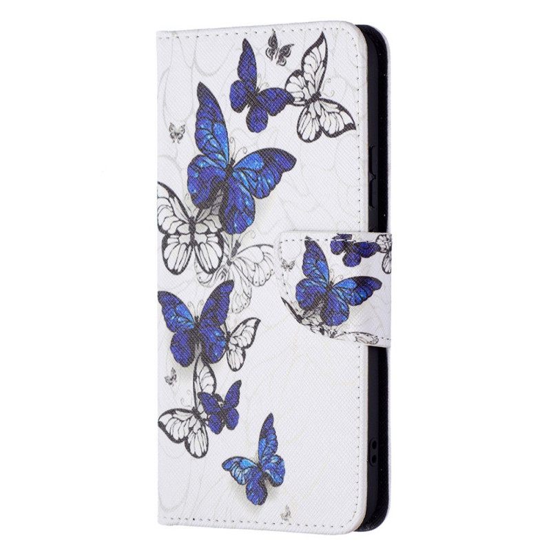 Nahkakotelo Samsung Galaxy S22 Plus 5G Butterflies Kings