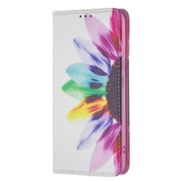 Puhelinkuoret Samsung Galaxy S22 Plus 5G Kotelot Flip Flower Watercolour