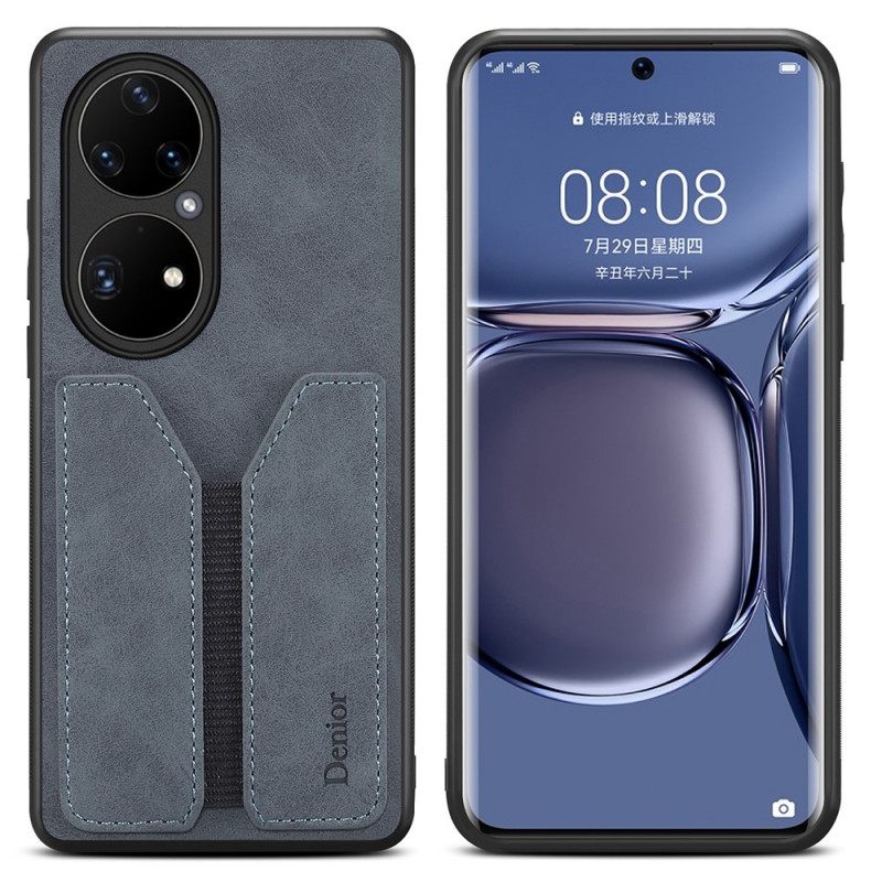 Kuori Huawei P50 Pro Denior Elastinen Korttikotelo