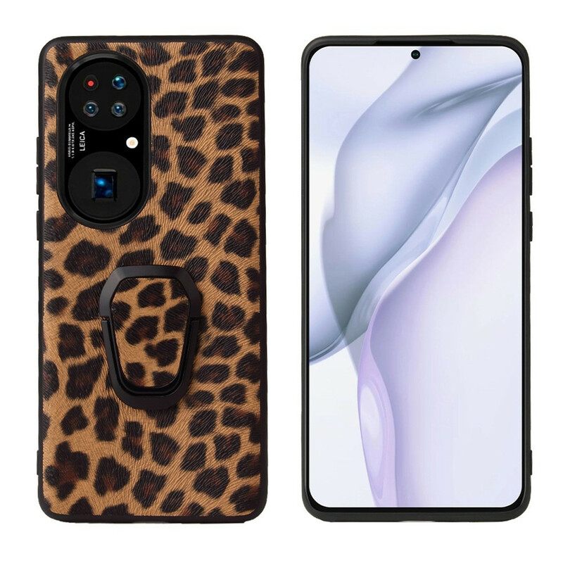 Kuori Huawei P50 Pro Style Leopard Ring Tuki