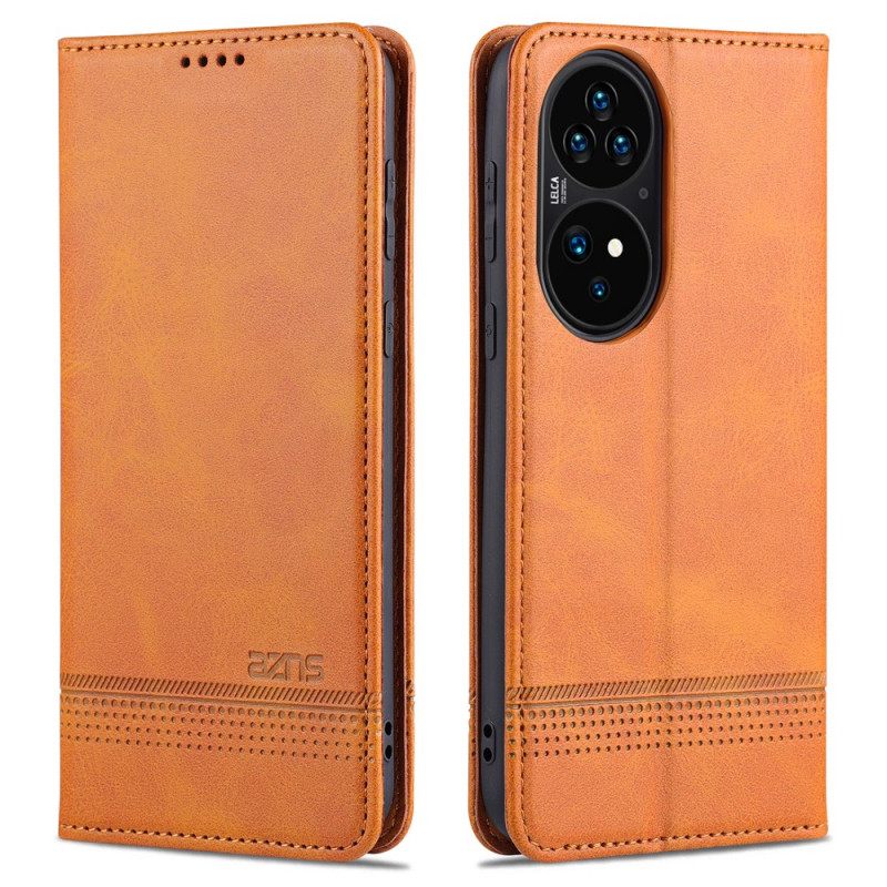 Puhelinkuoret Huawei P50 Pro Kotelot Flip Style Leather Azns