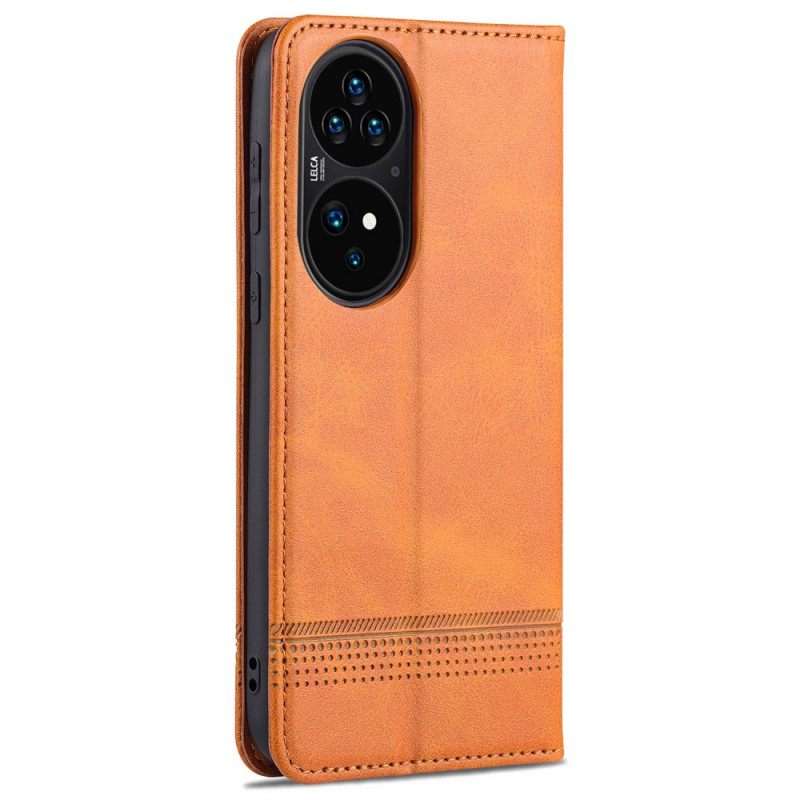 Puhelinkuoret Huawei P50 Pro Kotelot Flip Style Leather Azns