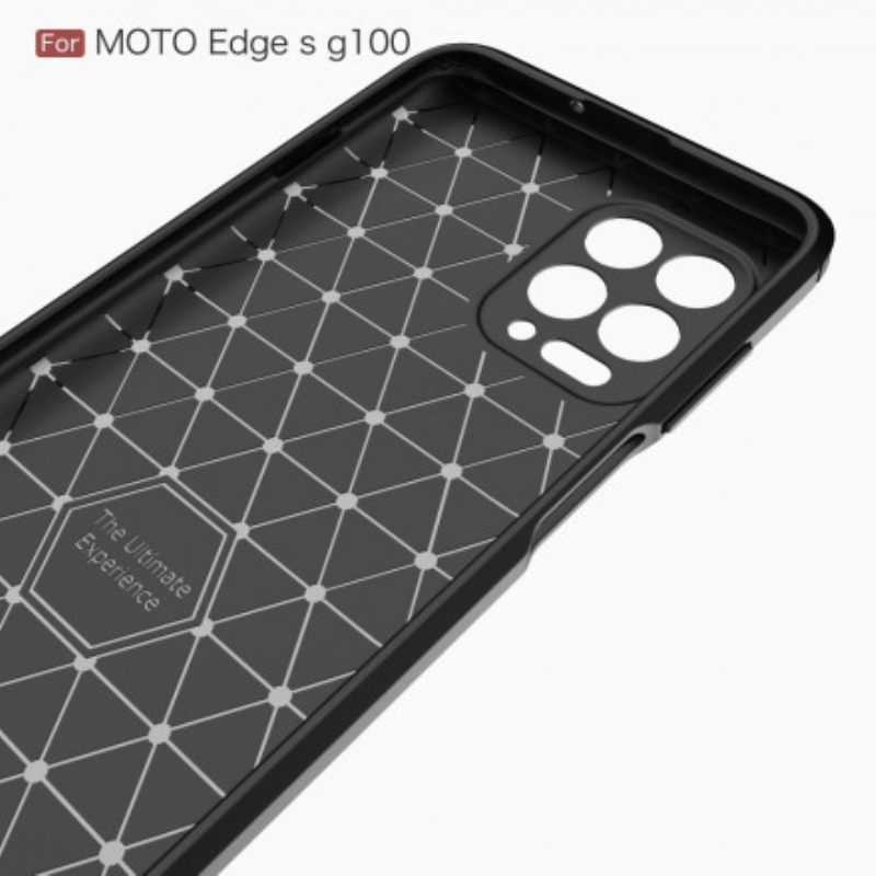 Case Moto G100 Harjattu Hiilikuitu