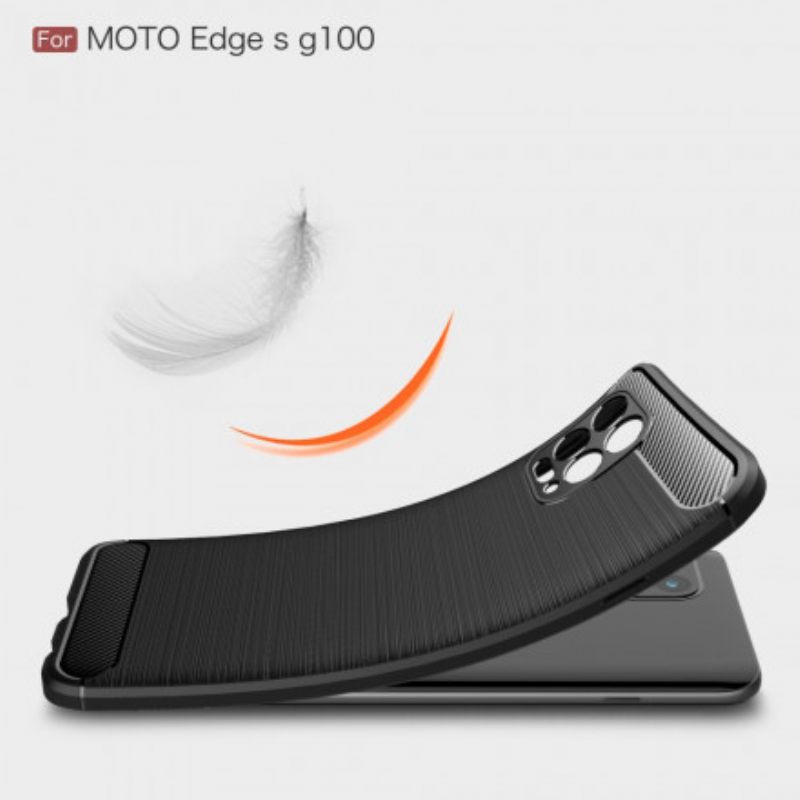 Case Moto G100 Harjattu Hiilikuitu