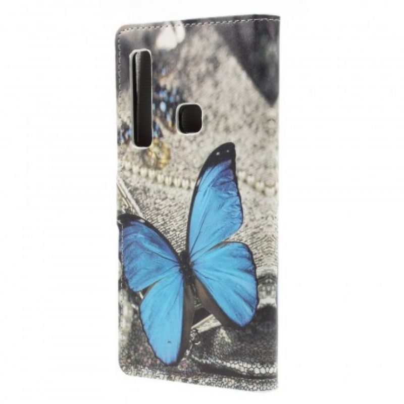 Kotelot Samsung Galaxy A9 Blue Butterfly