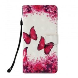 Kotelot Samsung Galaxy A9 Red Butterflies