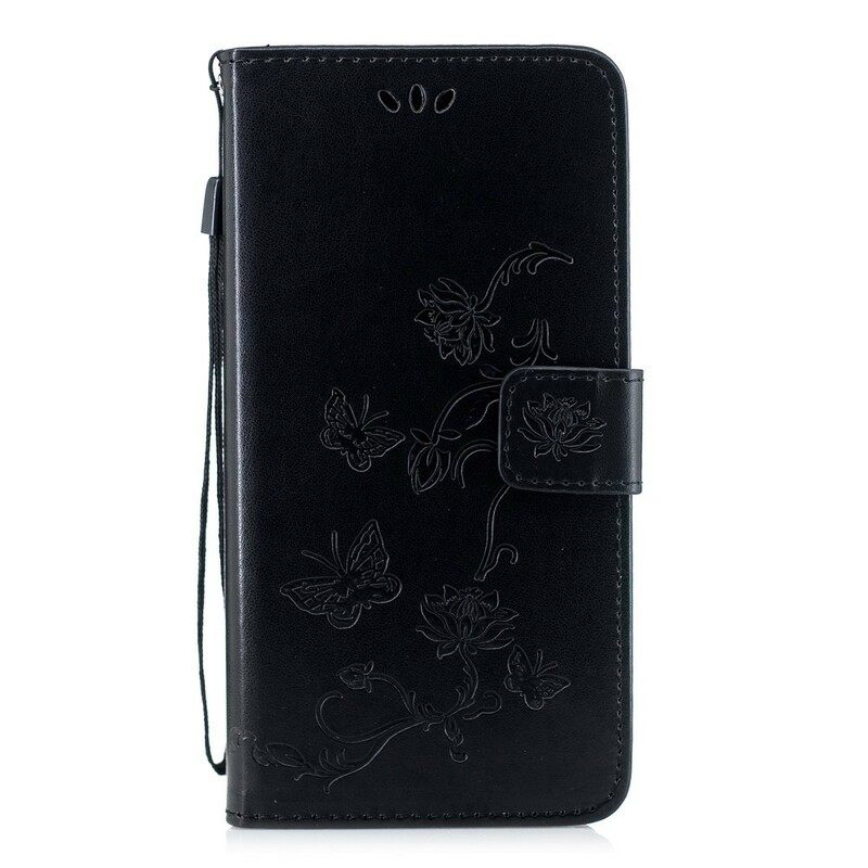 Kotelot Huawei P Smart Z / Honor 9X Suojaketju Kuori Butterflies And Flowers Things