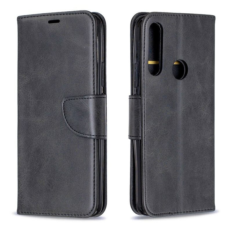 Kotelot Huawei P Smart Z / Honor 9X Suojaketju Kuori Premium Leather Look Strap