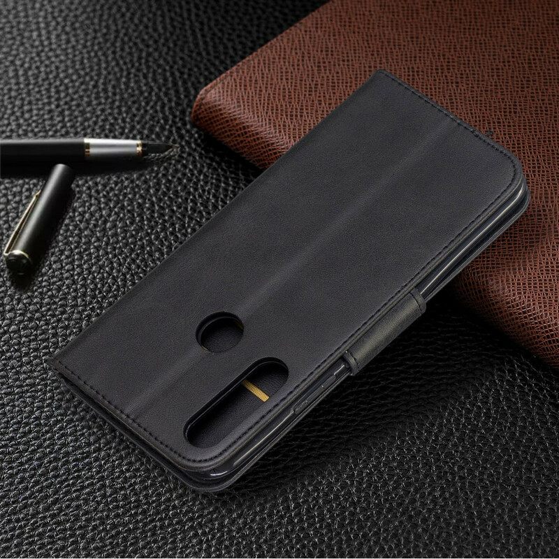 Kotelot Huawei P Smart Z / Honor 9X Suojaketju Kuori Premium Leather Look Strap