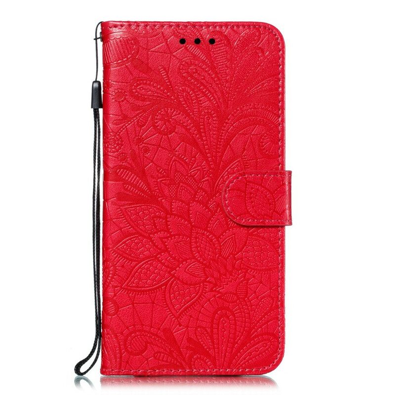 Kotelot Huawei P Smart Z / Honor 9X Suojaketju Kuori Tribal Strap Flowers