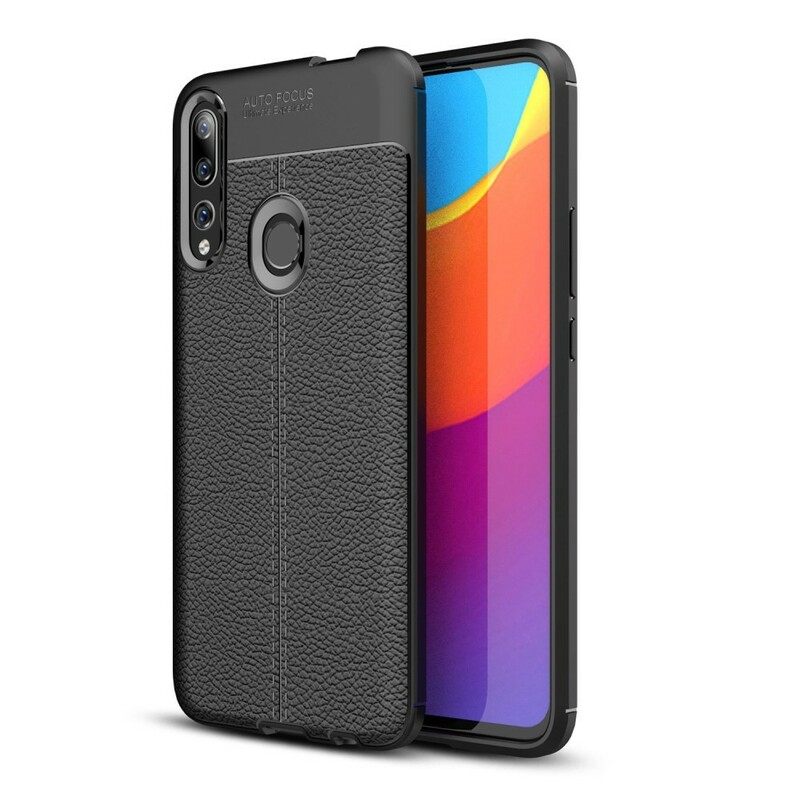 Kuori Huawei P Smart Z / Honor 9X Double Line Litchi Leather Effect