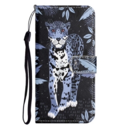 Kotelot Xiaomi Redmi Note 12 4G Suojaketju Kuori Strappy Leopard