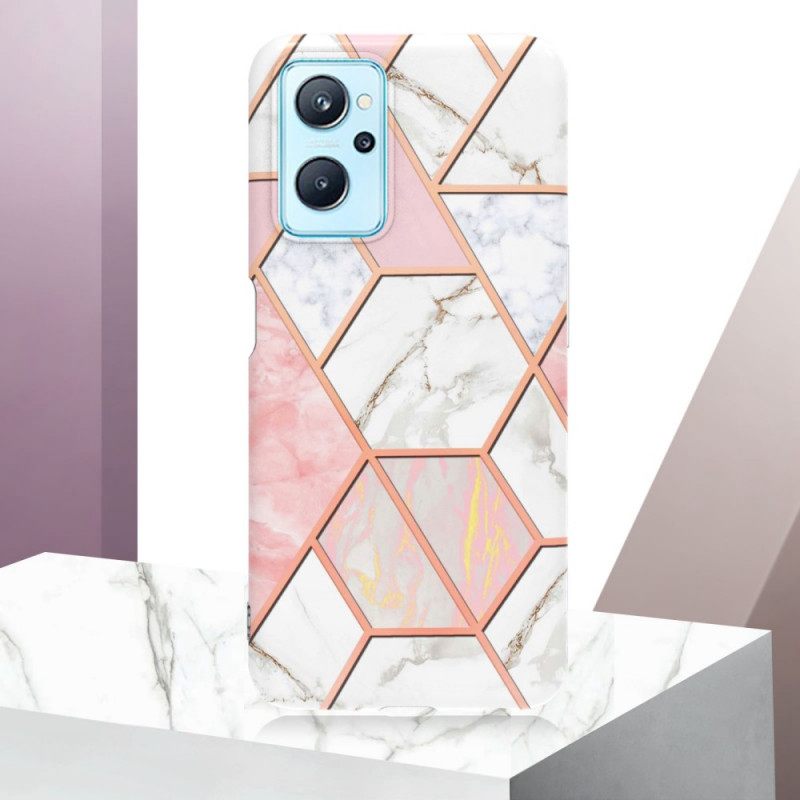 Case Realme 9i Flashy Geometric Marble