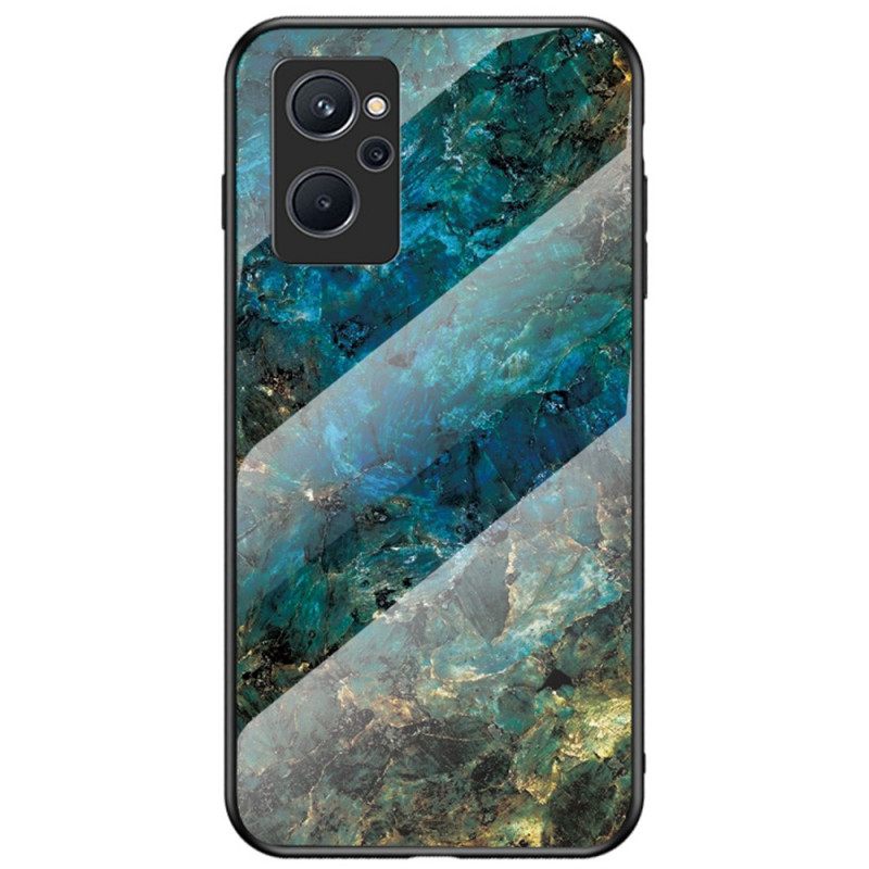 Case Realme 9i Tempered Glass Marble Colors