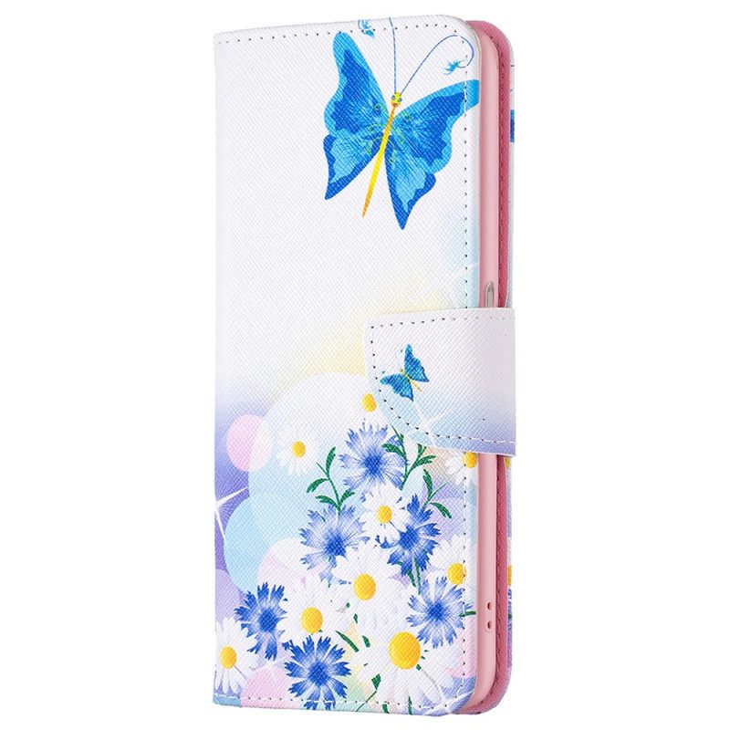 Kotelot Realme 9i Butterfly And Flowers Pastellis