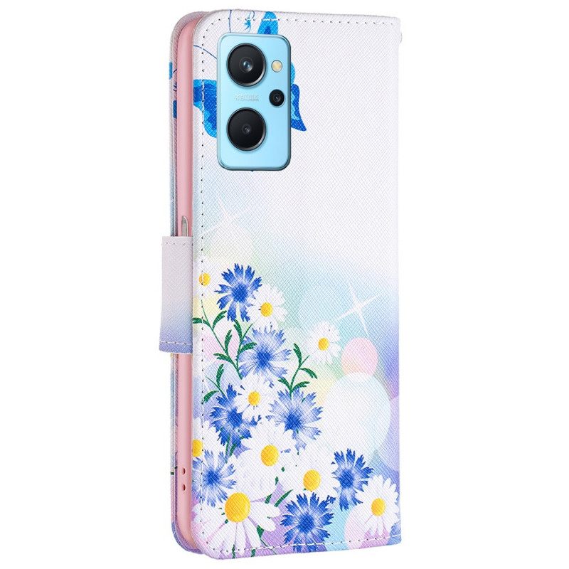 Kotelot Realme 9i Butterfly And Flowers Pastellis