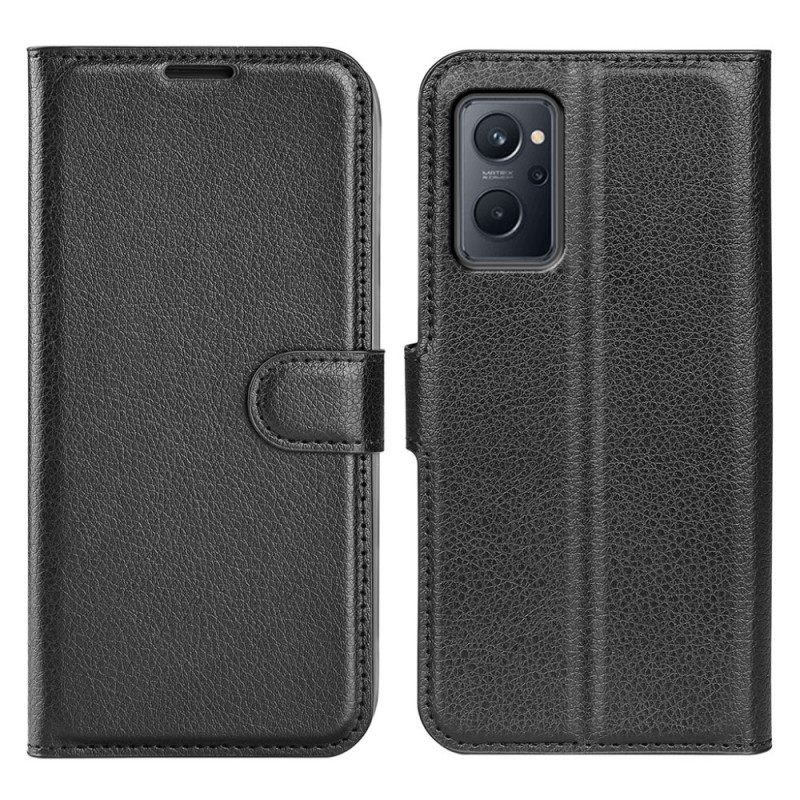 Kotelot Realme 9i Faux Leather Klassinen Magneettilukko