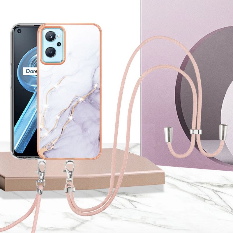 Kuori Realme 9i Kiristysnyörillä À Cordon Design Marble