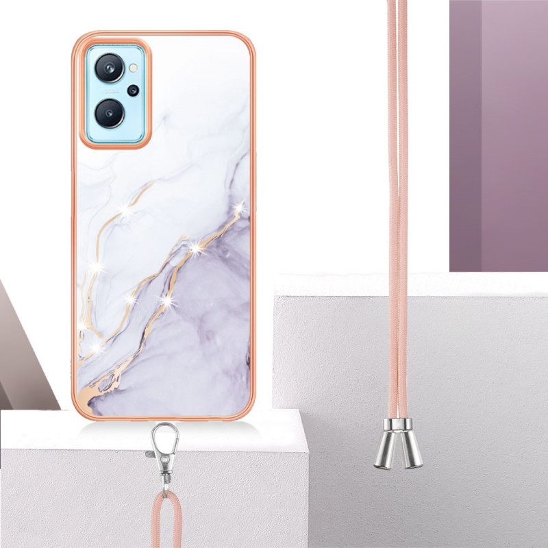 Kuori Realme 9i Kiristysnyörillä À Cordon Design Marble