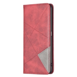 Puhelinkuoret Realme 9i Kotelot Flip Faux Leather Pattern Diagonal Lines