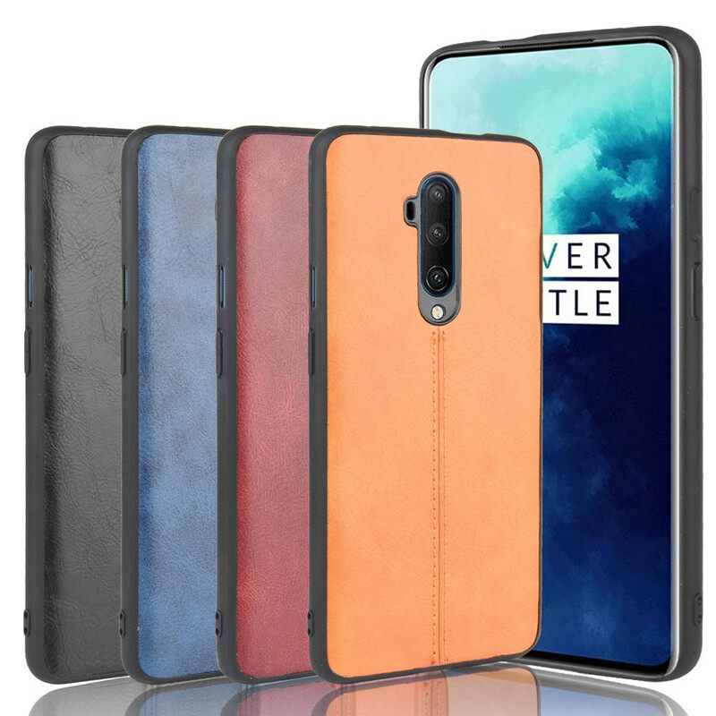 Kuori OnePlus 7T Pro Couture Nahkaefekti