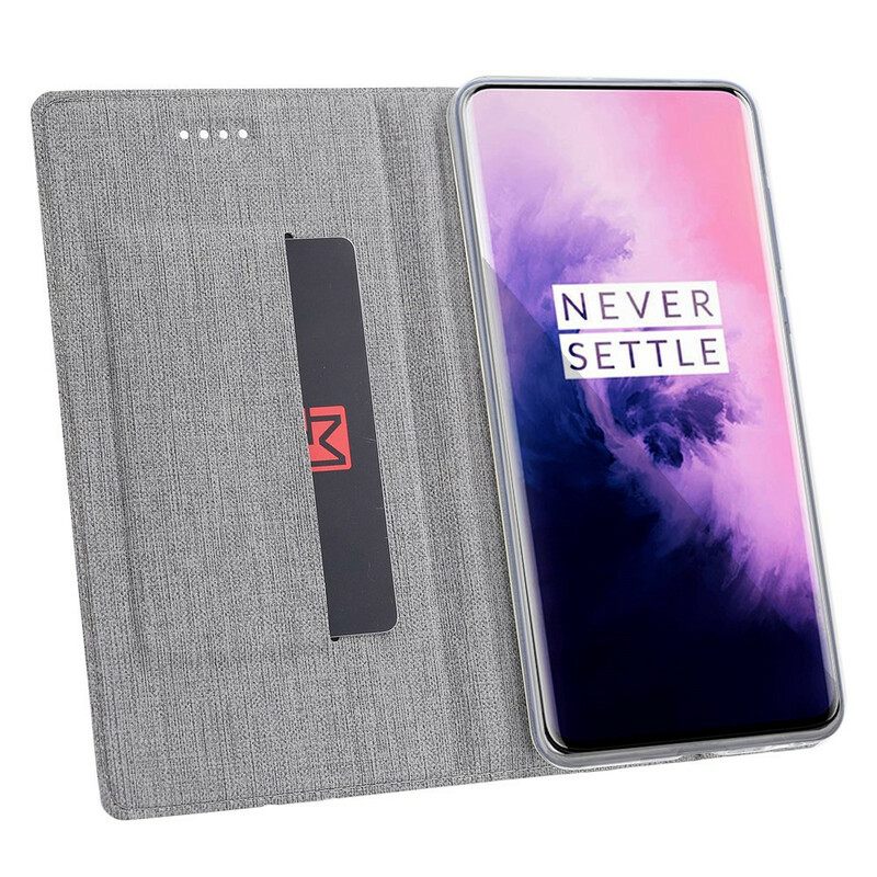 Puhelinkuoret OnePlus 7T Pro Kotelot Flip Teksturoitu