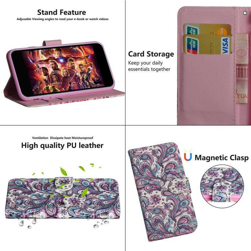 Flip Case Honor 20 Lite / 20e Kukkakuviot