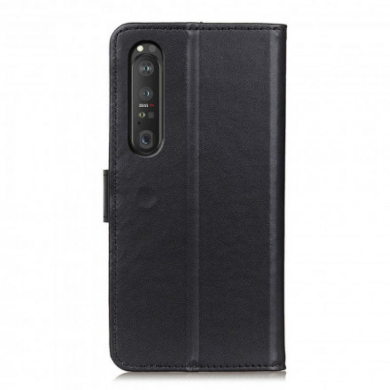 Flip Case Sony Xperia 1 III Simple Faux Leather