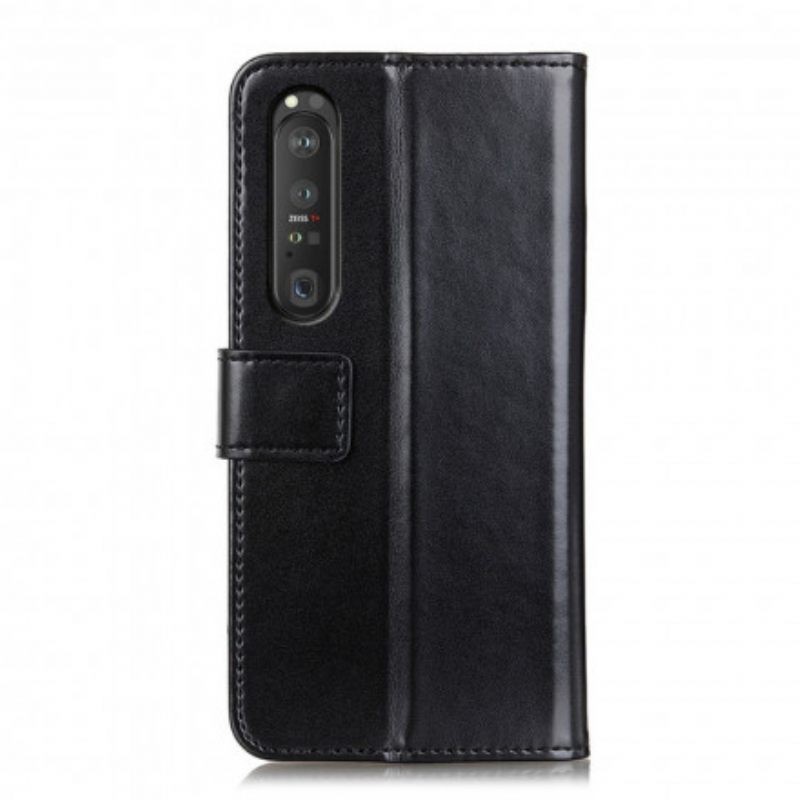 Flip Case Sony Xperia 1 III Tricolor Leather Effect