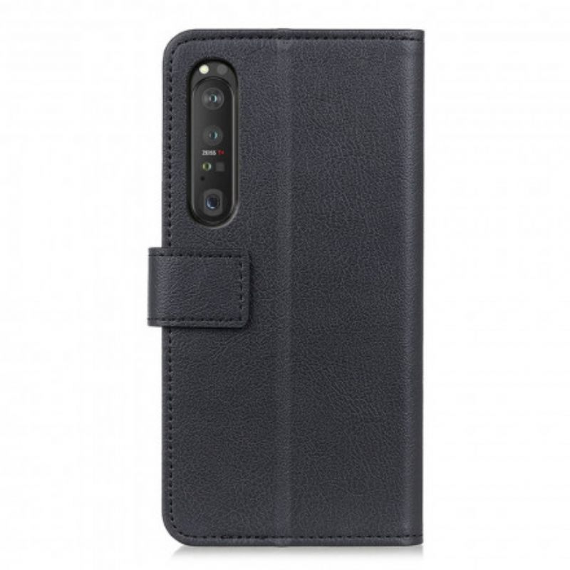 Kotelot Sony Xperia 1 III Classic Faux Leather