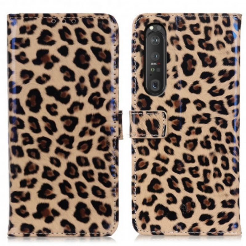 Nahkakotelo Sony Xperia 1 III Leopard