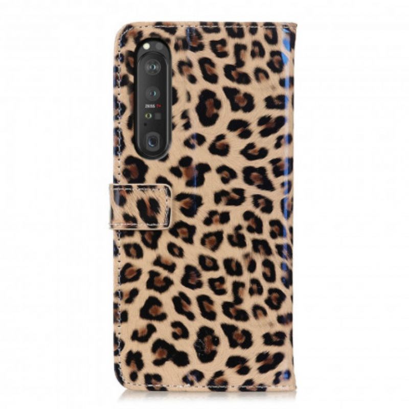 Nahkakotelo Sony Xperia 1 III Leopard