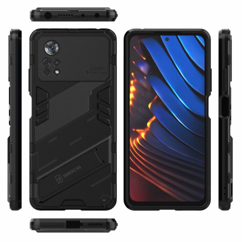 Case Poco X4 Pro 5G Irrotettava Kaksiasentoinen Handsfree-jalusta