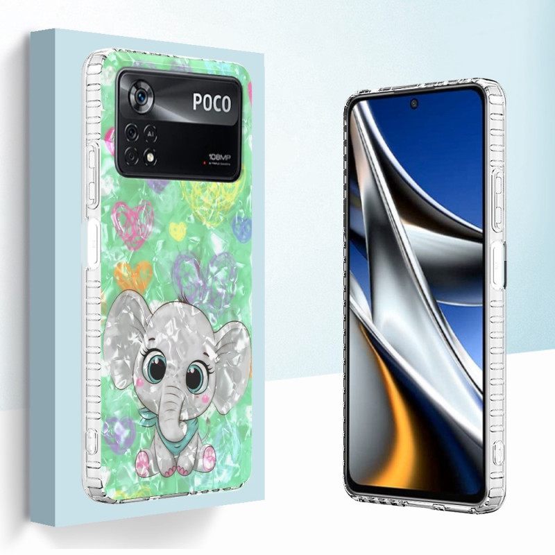 Case Poco X4 Pro 5G Tyylikäs Norsu