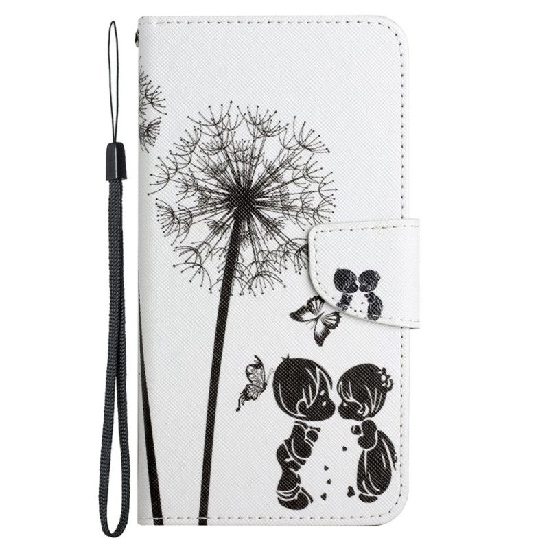 Kotelot Poco X4 Pro 5G Suojaketju Kuori Dandelions Love In Strap